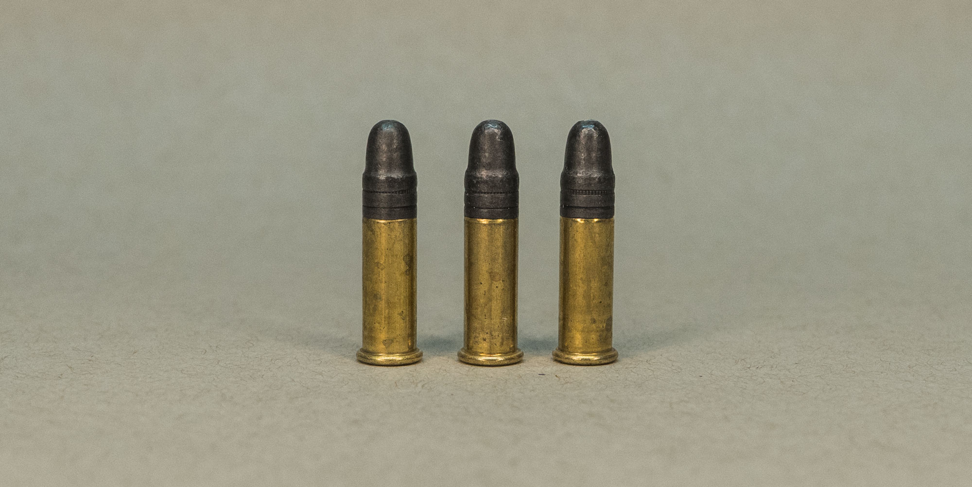 three rounds of .22lr ammo