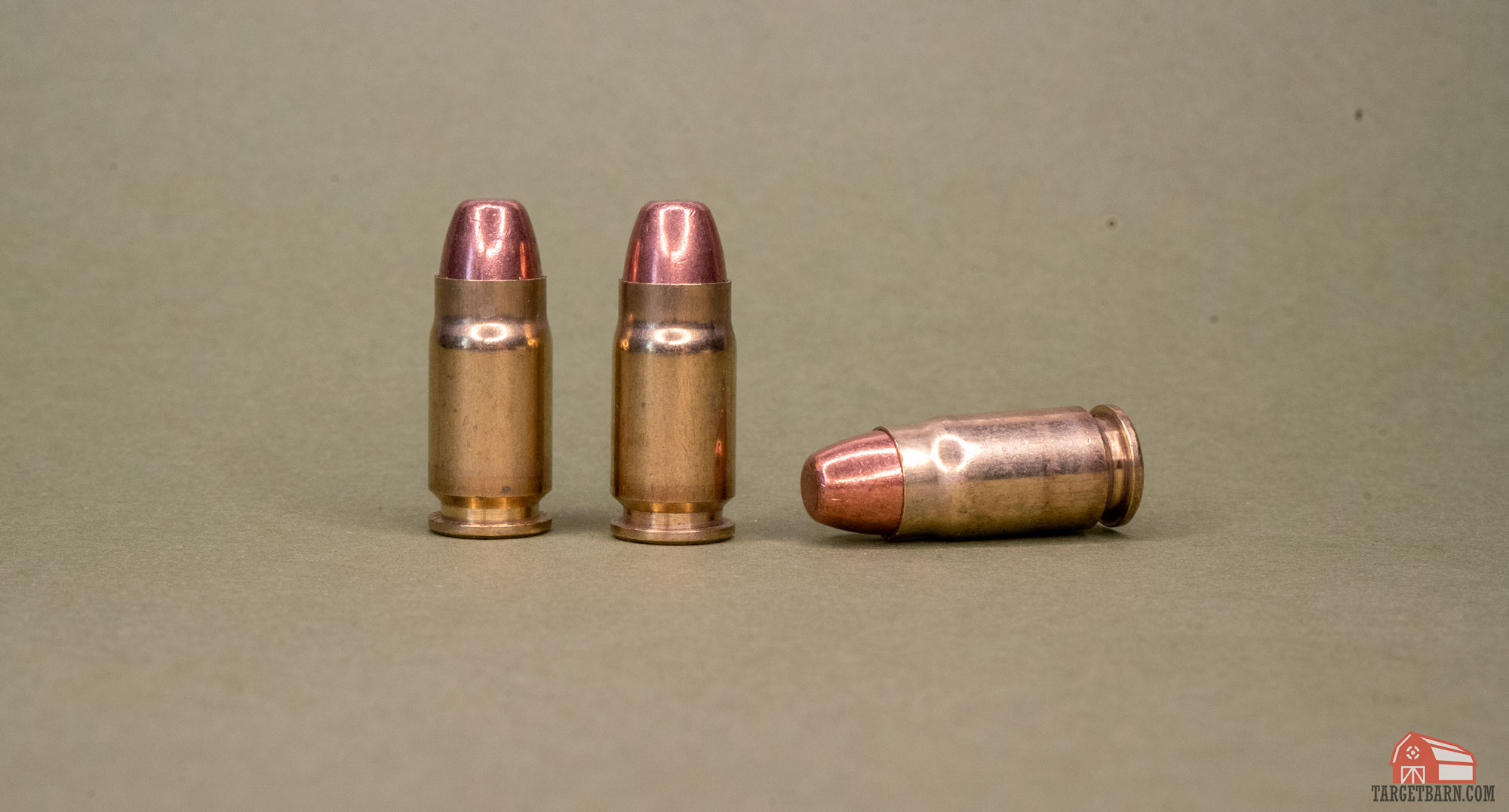 three rounds of 357 sig ammunition