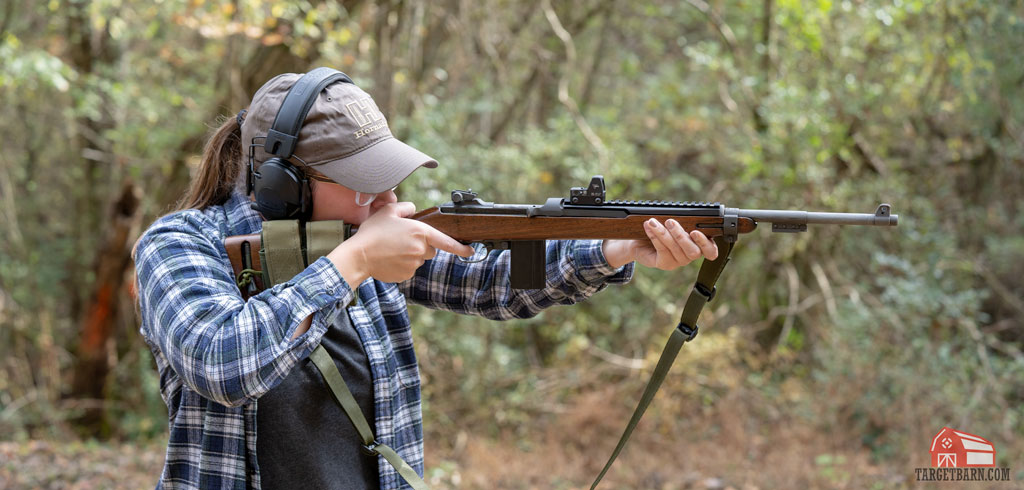 McKenzie shooting the m1 carbine