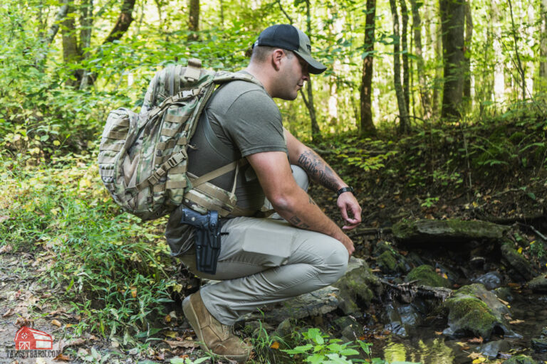 How to Carry A Gun While Backpacking - BSS7722 768x512