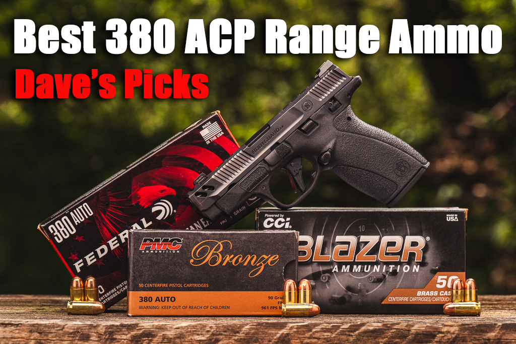 Best 380 ACP ammo options for the range on display with a 380 pistol
