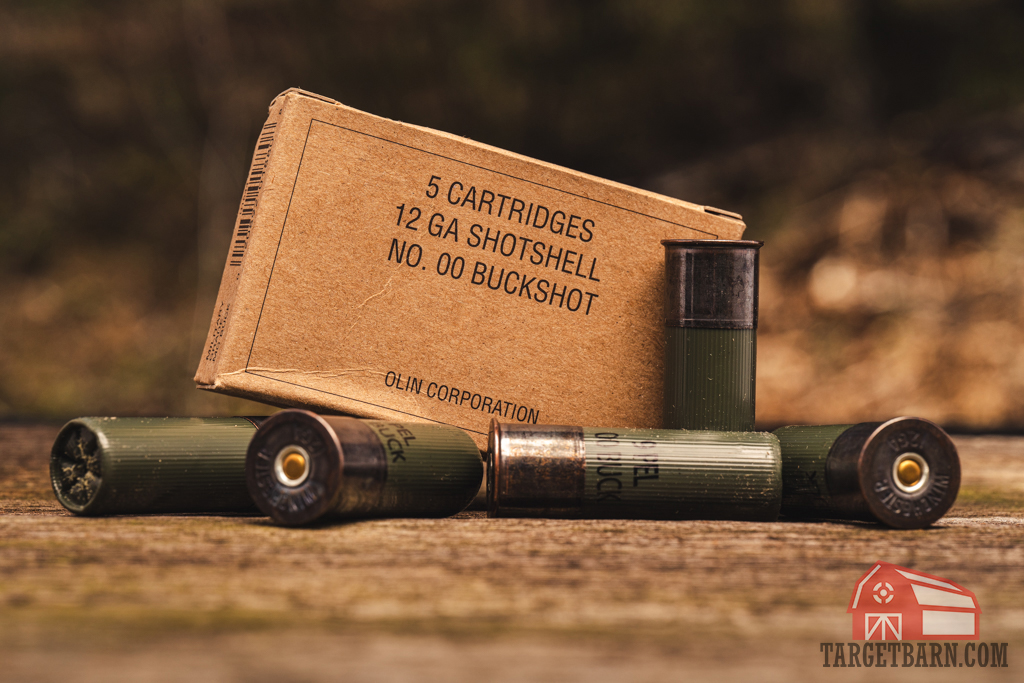 Winchester Military Grade 12 gauge Winchester Military Grade 12 gauge ammo shells on display