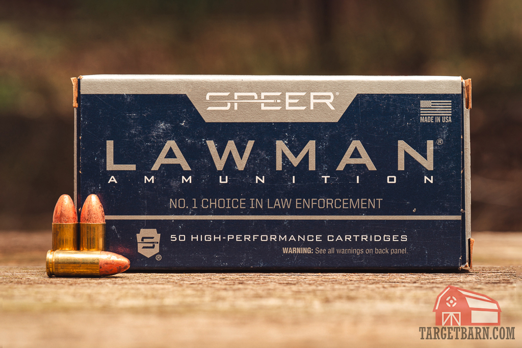 Speer Lawman 9mm ammo Speer Lawman 9mm ammo on display