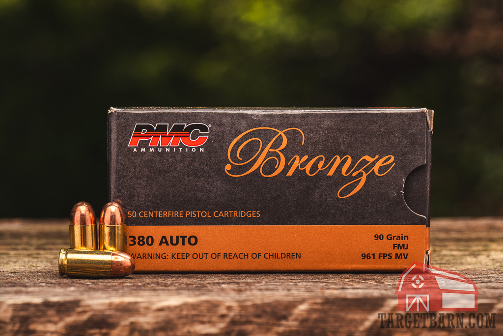 PMC Bronze 380 Ammo PMC Bronze 380 ACP ammo on display at the range