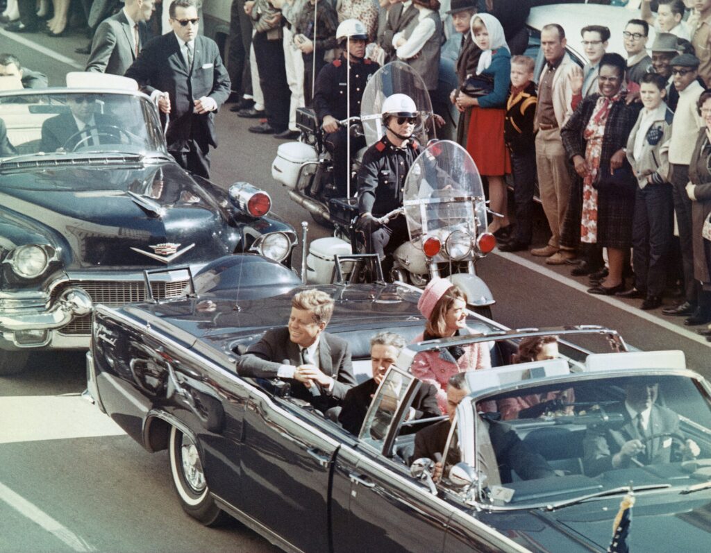John F Kennedy Motorcade President Kennedy's motorcade on the day of his assassination.