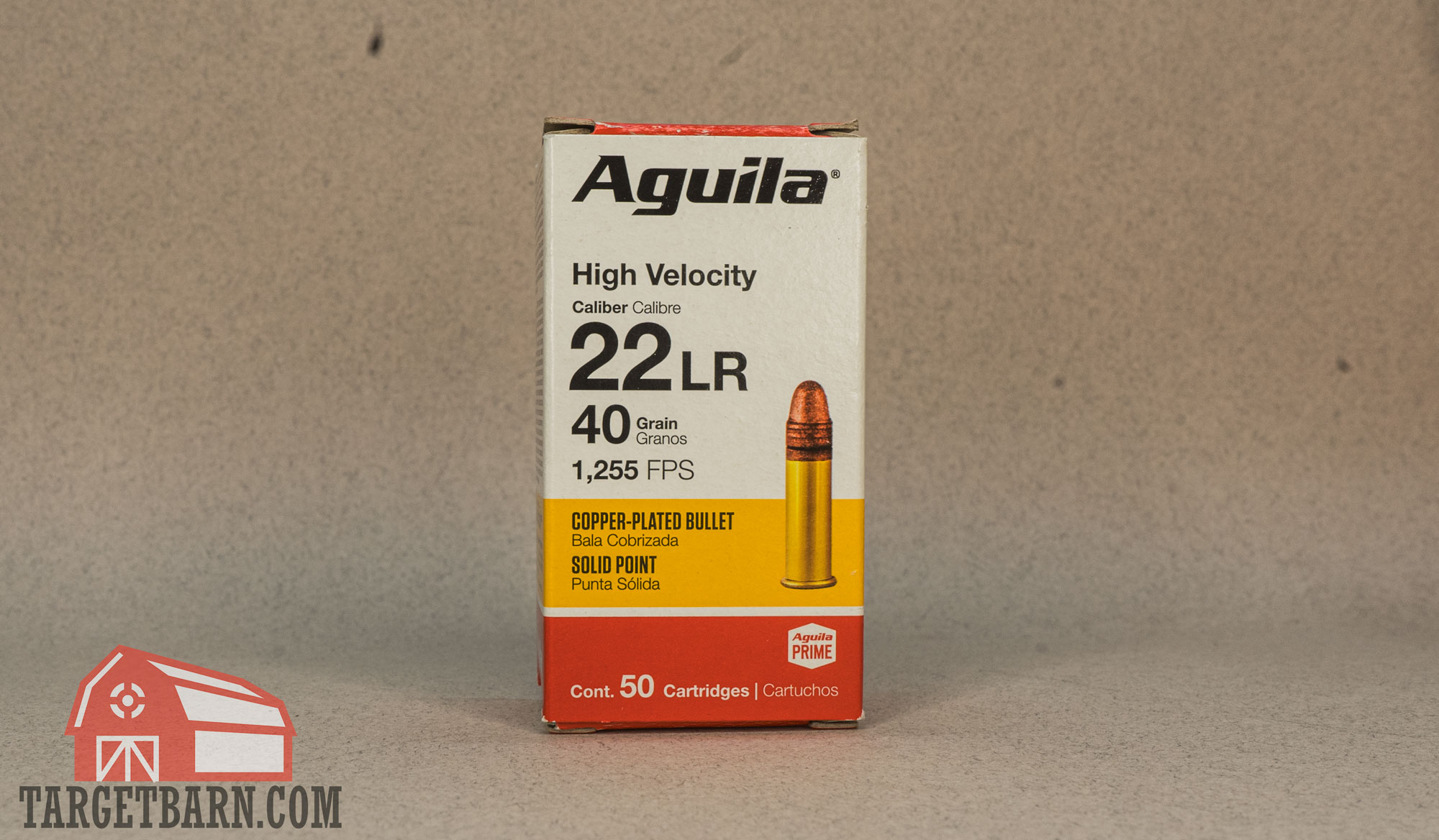 a box of aguila high velocity .22lr ammo