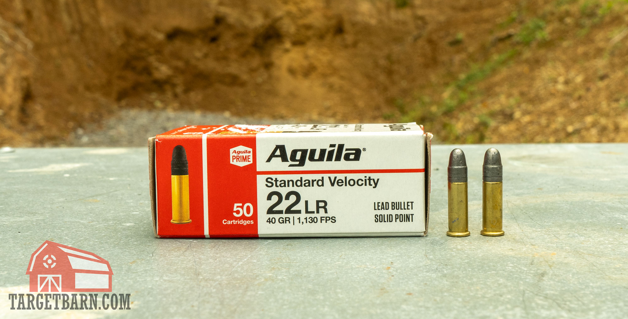 a box and two rounds of aguila standard velocity