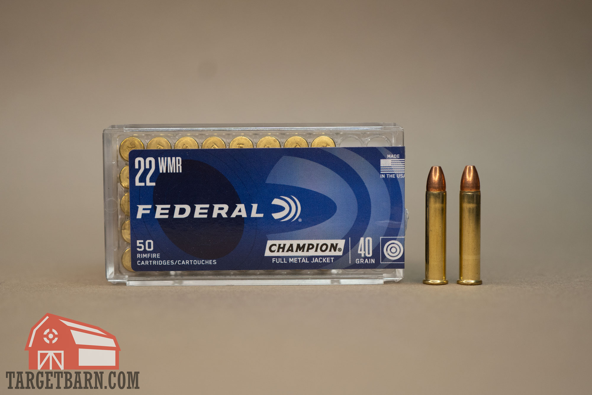 a box and two rounds of federal champion 22 wmr