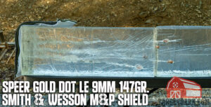 speer gold dot le 9mm 147gr. ballistics out of a shield