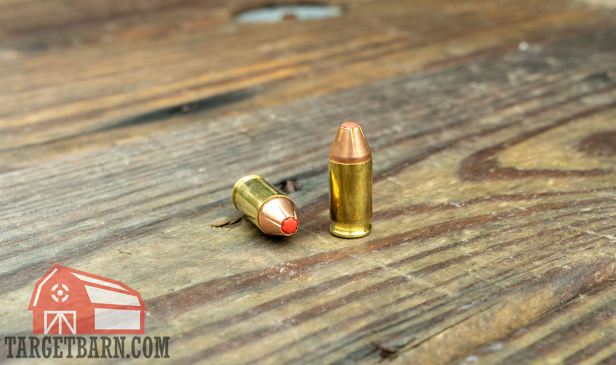 two rounds of hornady critical defense .380