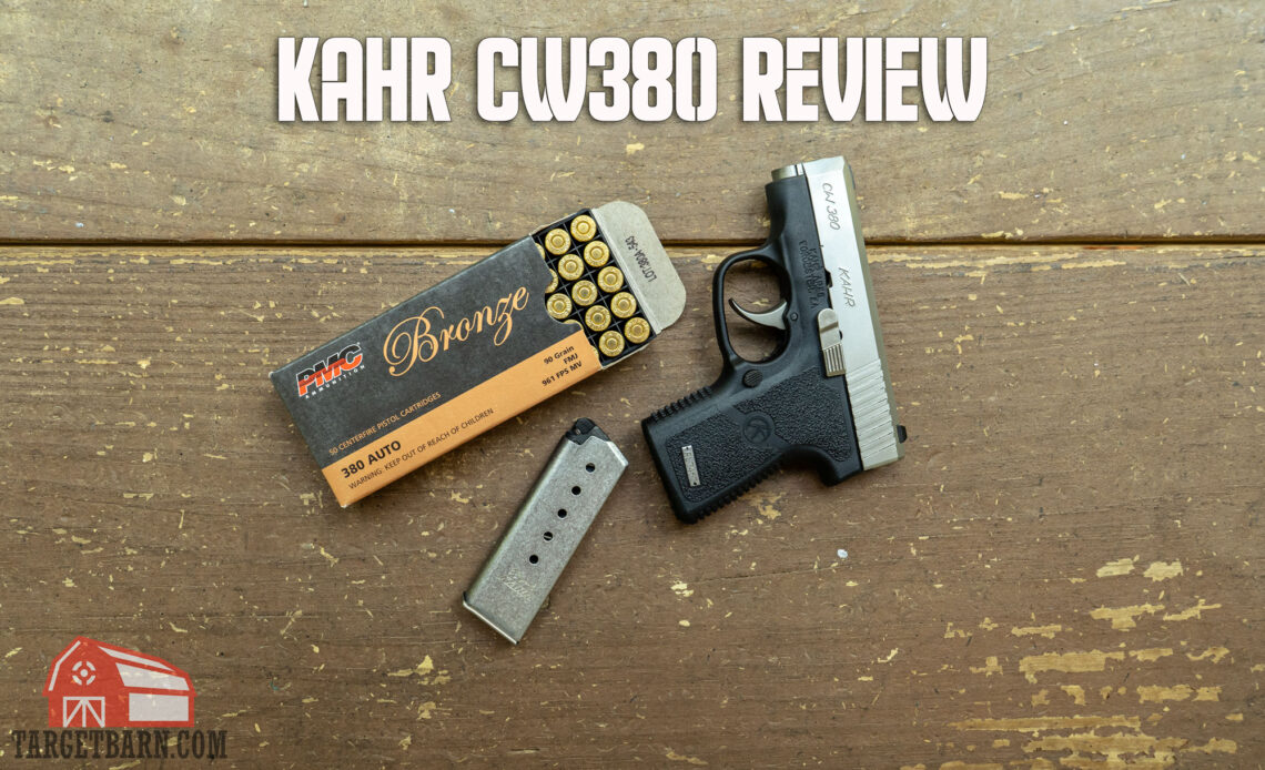 the kahr cw380 and a box of ammo