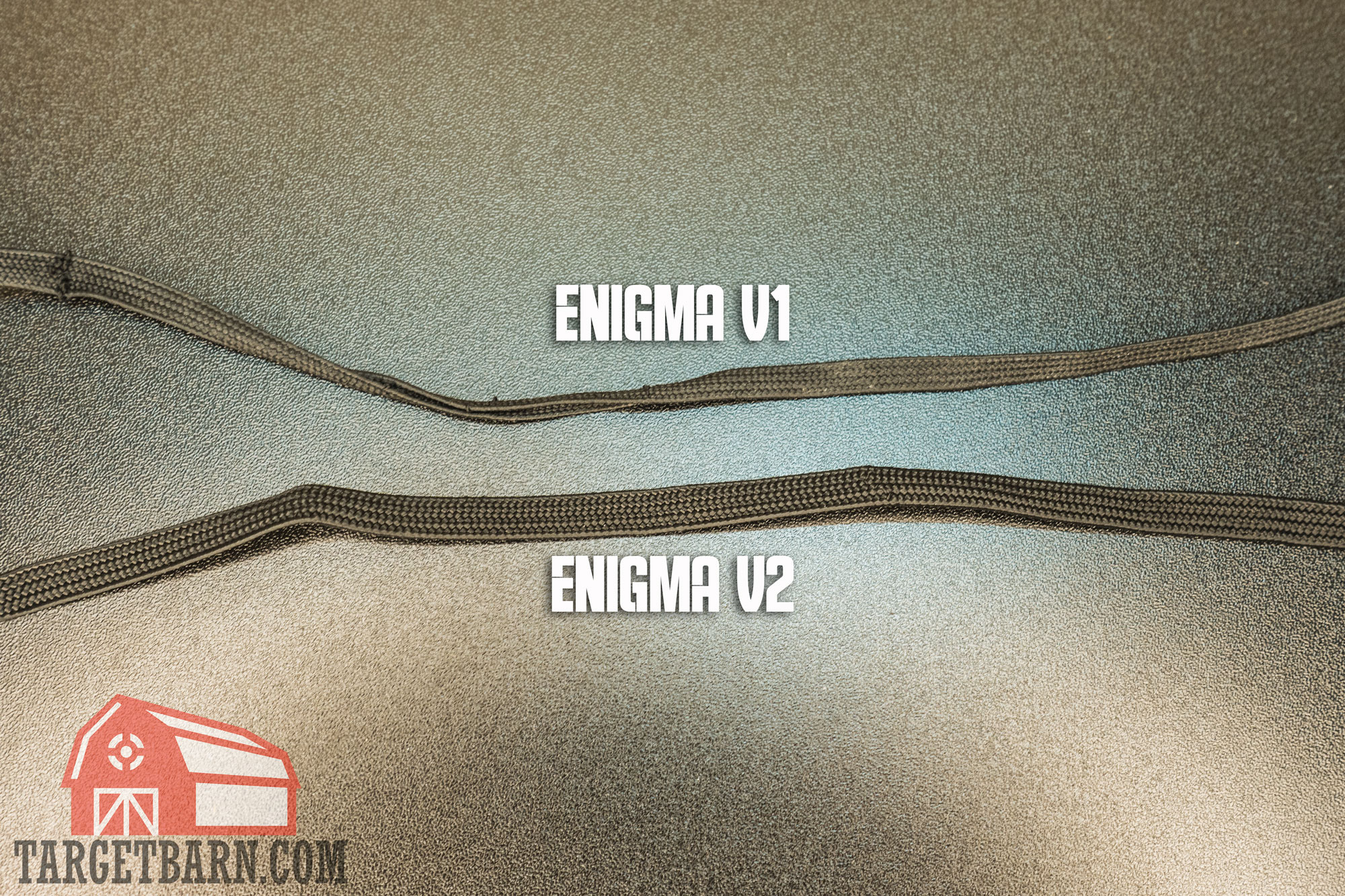 comparing the leg leashes of the enigma v1 vs. enigma v2