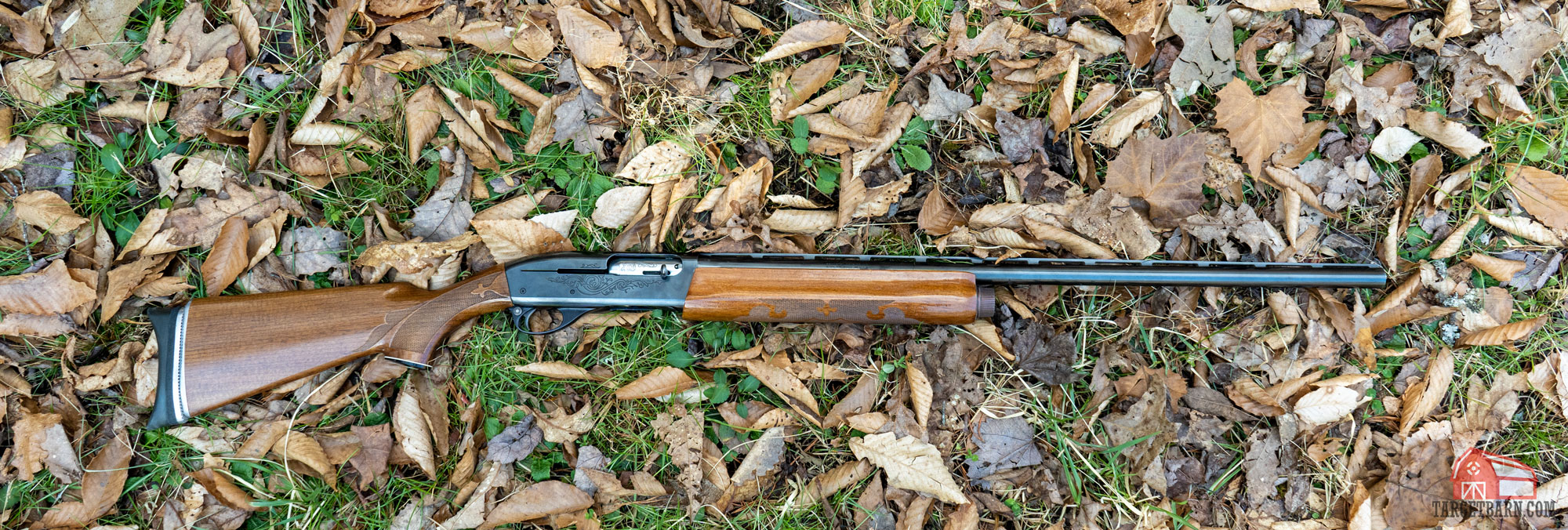 a semi-automatic shotgun at the range