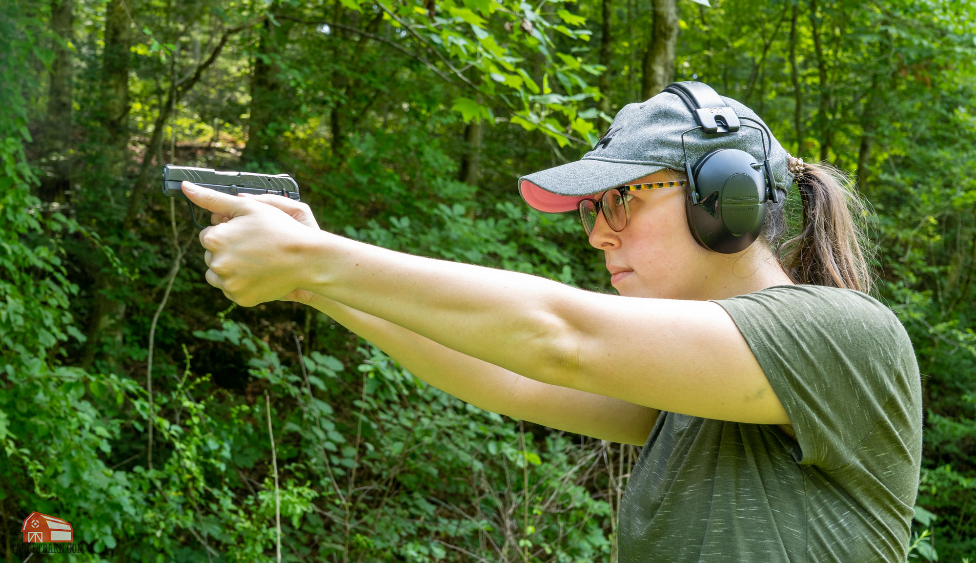 mckenzie shooting a ruger lcp 2 