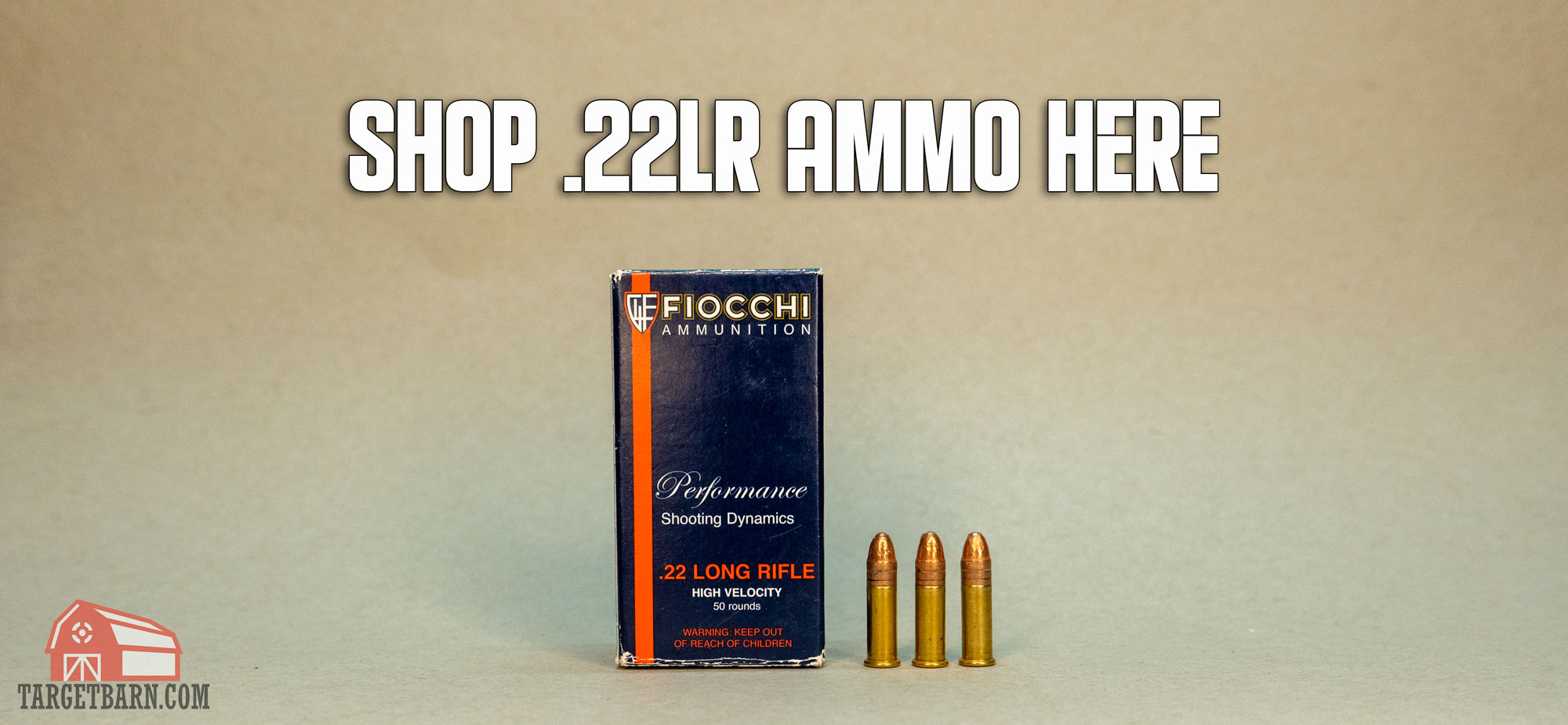 a box and three rounds of 22lr ammo