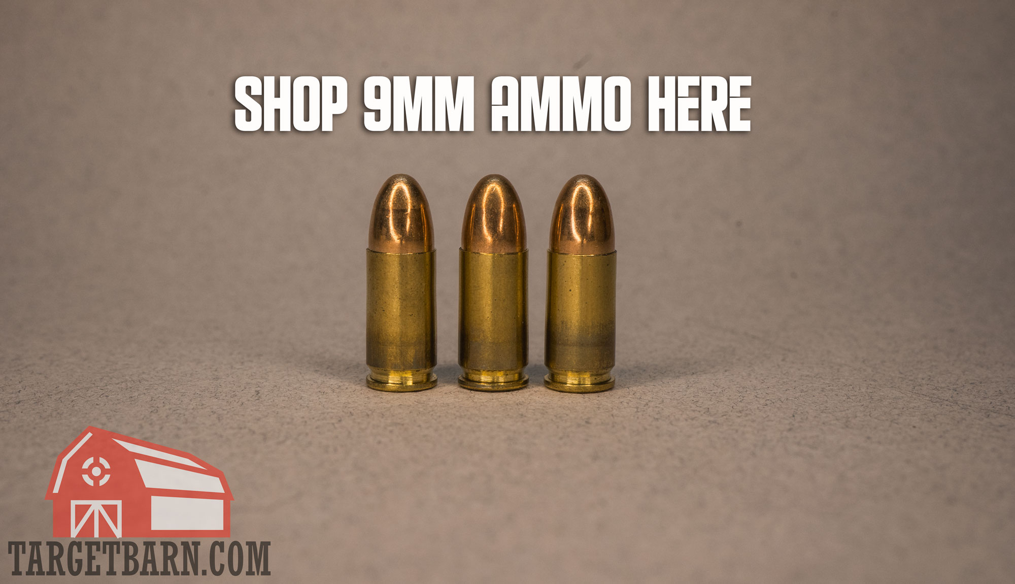 three rounds of 9mm ammo