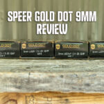 four boxes of speer gold dot next to each other