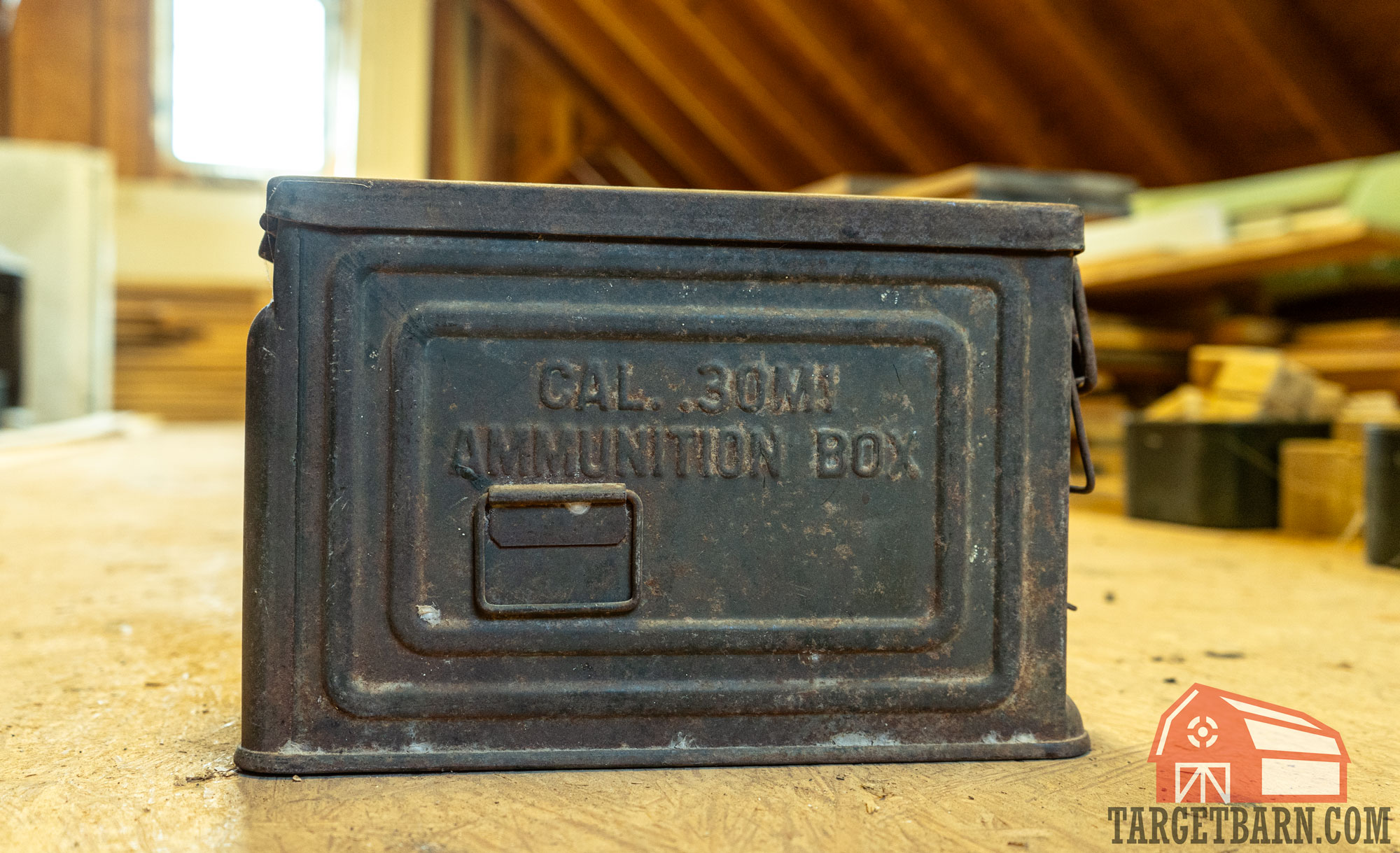 an old ammo can for keeping ammo safe from the elements
